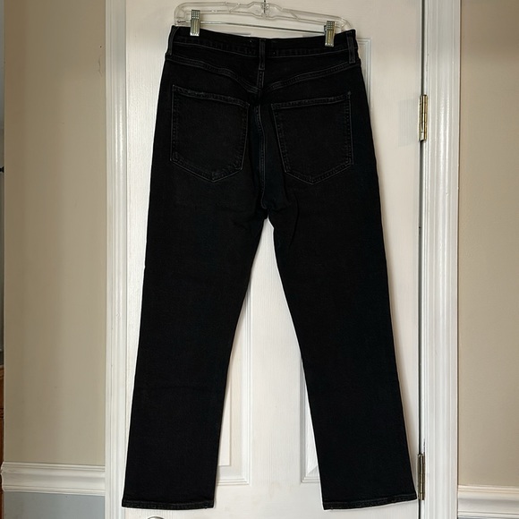 Agolde Riley High Rise Straight Crop Jeans - Picture 2 of 13